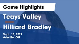 Teays Valley  vs Hilliard Bradley  Game Highlights - Sept. 13, 2021