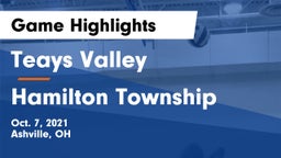 Teays Valley  vs Hamilton Township  Game Highlights - Oct. 7, 2021
