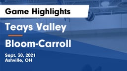 Teays Valley  vs Bloom-Carroll  Game Highlights - Sept. 30, 2021