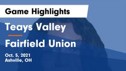 Teays Valley  vs Fairfield Union Game Highlights - Oct. 5, 2021