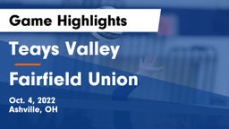 Teays Valley  vs Fairfield Union  Game Highlights - Oct. 4, 2022