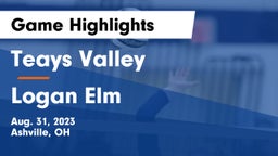 Teays Valley  vs Logan Elm  Game Highlights - Aug. 31, 2023