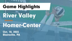 River Valley  vs Homer-Center  Game Highlights - Oct. 10, 2023