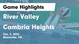 River Valley  vs Cambria Heights  Game Highlights - Oct. 3, 2023