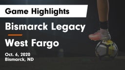Bismarck Legacy  vs West Fargo  Game Highlights - Oct. 6, 2020