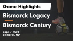 Bismarck Legacy  vs Bismarck Century  Game Highlights - Sept. 7, 2021