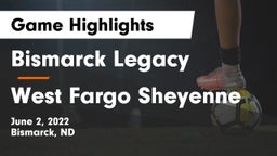 Bismarck Legacy  vs West Fargo Sheyenne  Game Highlights - June 2, 2022
