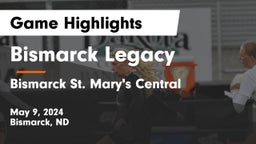 Bismarck Legacy  vs Bismarck St. Mary's Central  Game Highlights - May 9, 2024