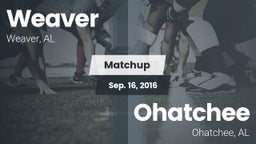 Matchup: Weaver  vs. Ohatchee  2016