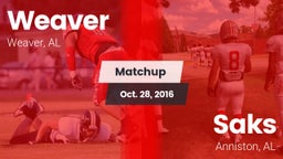 Matchup: Weaver  vs. Saks  2016