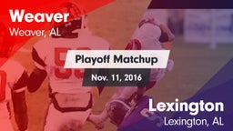 Matchup: Weaver  vs. Lexington  2016