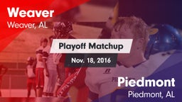 Matchup: Weaver  vs. Piedmont  2016