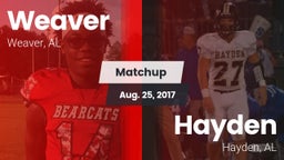 Matchup: Weaver  vs. Hayden  2017