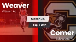 Matchup: Weaver  vs. Comer  2017