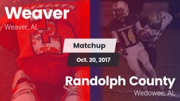 Matchup: Weaver  vs. Randolph County  2017