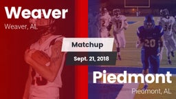 Matchup: Weaver  vs. Piedmont  2018