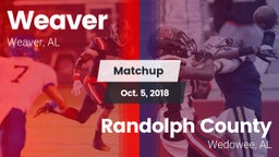 Matchup: Weaver  vs. Randolph County  2018