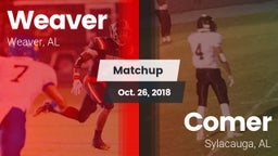 Matchup: Weaver  vs. Comer  2018