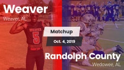 Matchup: Weaver  vs. Randolph County  2019