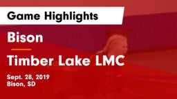 Bison  vs Timber Lake LMC Game Highlights - Sept. 28, 2019