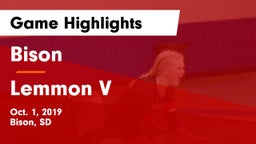 Bison  vs Lemmon V Game Highlights - Oct. 1, 2019