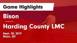 Bison  vs Harding County LMC Game Highlights - Sept. 28, 2019