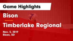 Bison  vs Timberlake Regional Game Highlights - Nov. 5, 2019