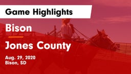 Bison  vs Jones County Game Highlights - Aug. 29, 2020
