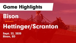 Bison  vs Hettinger/Scranton  Game Highlights - Sept. 22, 2020