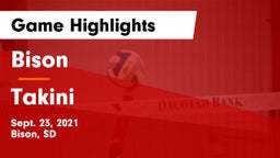 Bison  vs Takini Game Highlights - Sept. 23, 2021