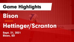 Bison  vs Hettinger/Scranton Game Highlights - Sept. 21, 2021