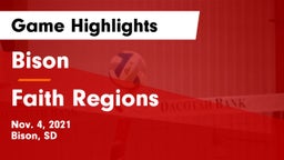 Bison  vs Faith Regions Game Highlights - Nov. 4, 2021