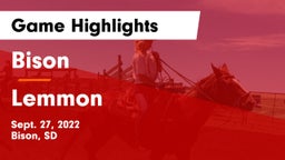 Bison  vs Lemmon Game Highlights - Sept. 27, 2022