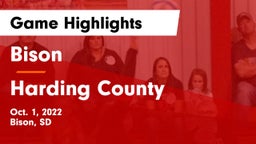 Bison  vs Harding County Game Highlights - Oct. 1, 2022