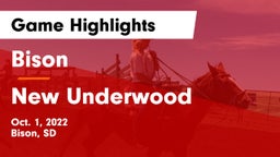 Bison  vs New Underwood Game Highlights - Oct. 1, 2022