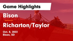 Bison  vs Richarton/Taylor Game Highlights - Oct. 8, 2022