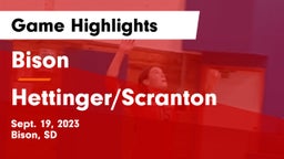 Bison  vs Hettinger/Scranton  Game Highlights - Sept. 19, 2023