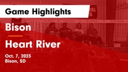 Bison  vs Heart River Game Highlights - Oct. 7, 2023