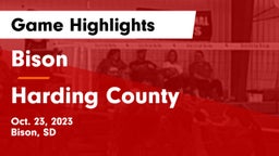 Bison  vs Harding County Game Highlights - Oct. 23, 2023