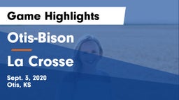 Otis-Bison  vs La Crosse  Game Highlights - Sept. 3, 2020