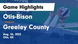 Otis-Bison  vs Greeley County  Game Highlights - Aug. 26, 2023