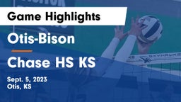 Otis-Bison  vs Chase HS KS Game Highlights - Sept. 5, 2023