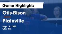 Otis-Bison  vs Plainville  Game Highlights - Sept. 9, 2023