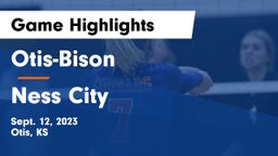 Otis-Bison  vs Ness City  Game Highlights - Sept. 12, 2023