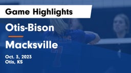 Otis-Bison  vs Macksville  Game Highlights - Oct. 3, 2023