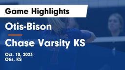 Otis-Bison  vs Chase Varsity KS Game Highlights - Oct. 10, 2023