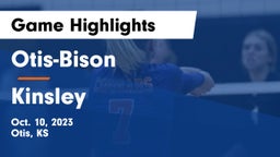 Otis-Bison  vs Kinsley  Game Highlights - Oct. 10, 2023