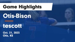 Otis-Bison  vs tescott Game Highlights - Oct. 21, 2023