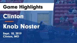 Clinton  vs Knob Noster  Game Highlights - Sept. 10, 2019