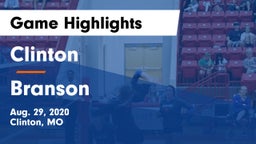 Clinton  vs Branson  Game Highlights - Aug. 29, 2020